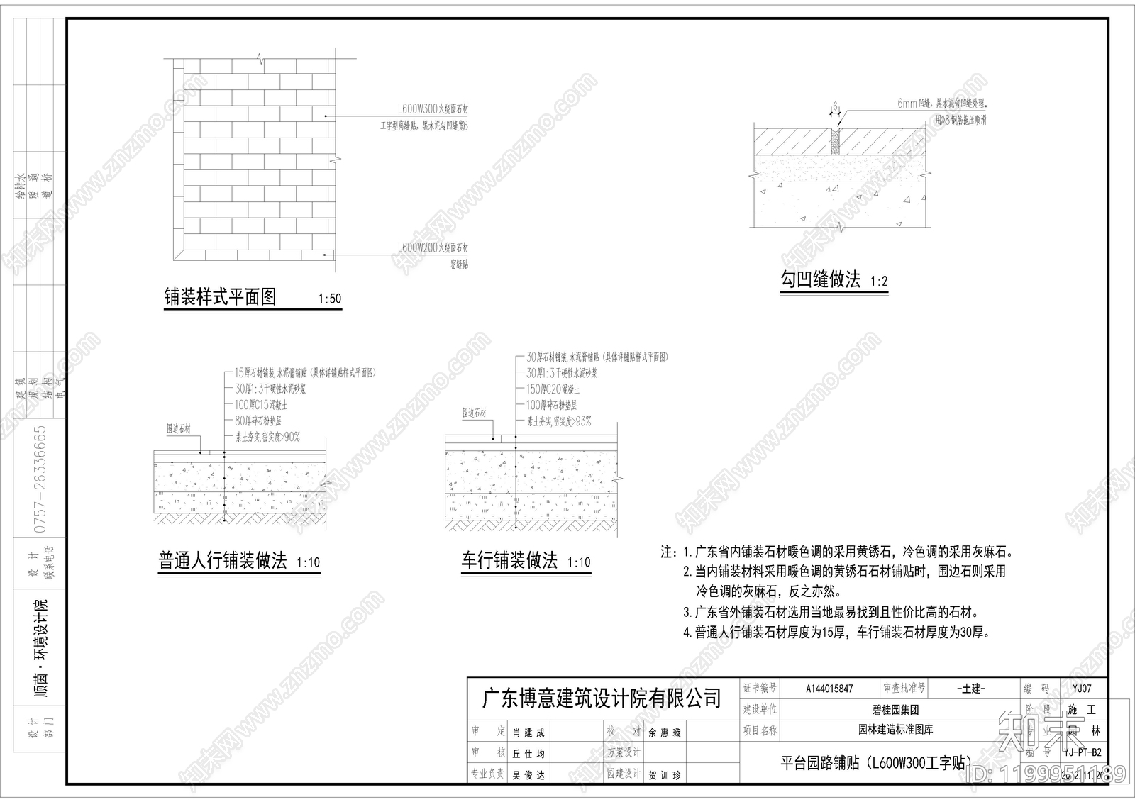 景观节点cad施工图下载【ID:1199951189】
