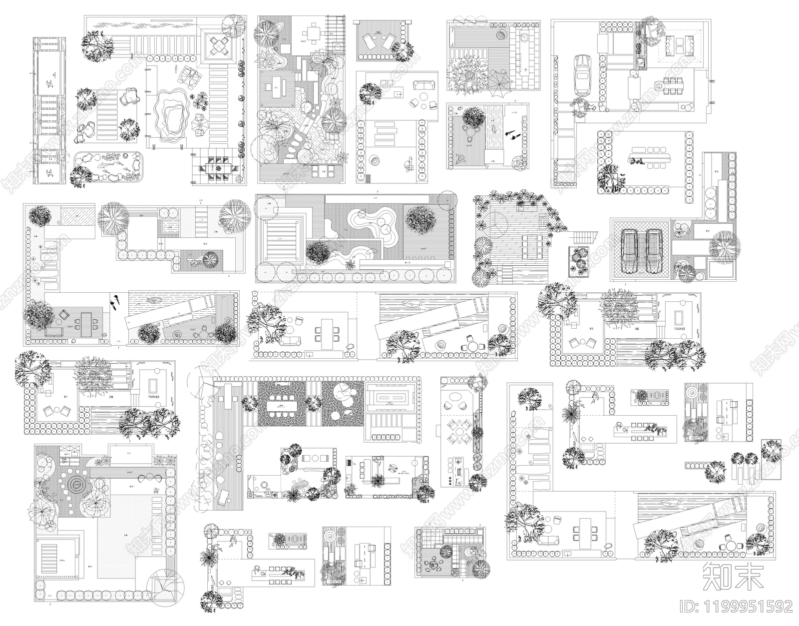 现代综合景观图库施工图下载【ID:1199951592】