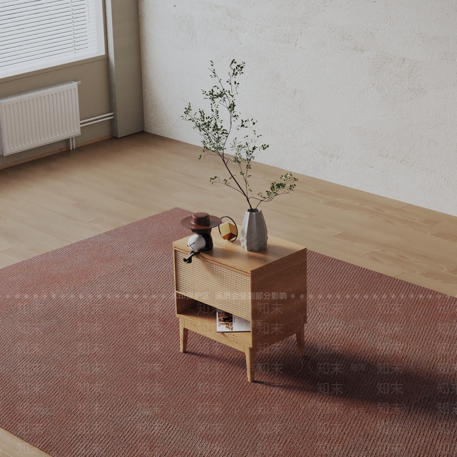 现代床头柜3D模型下载【ID:1199959193】