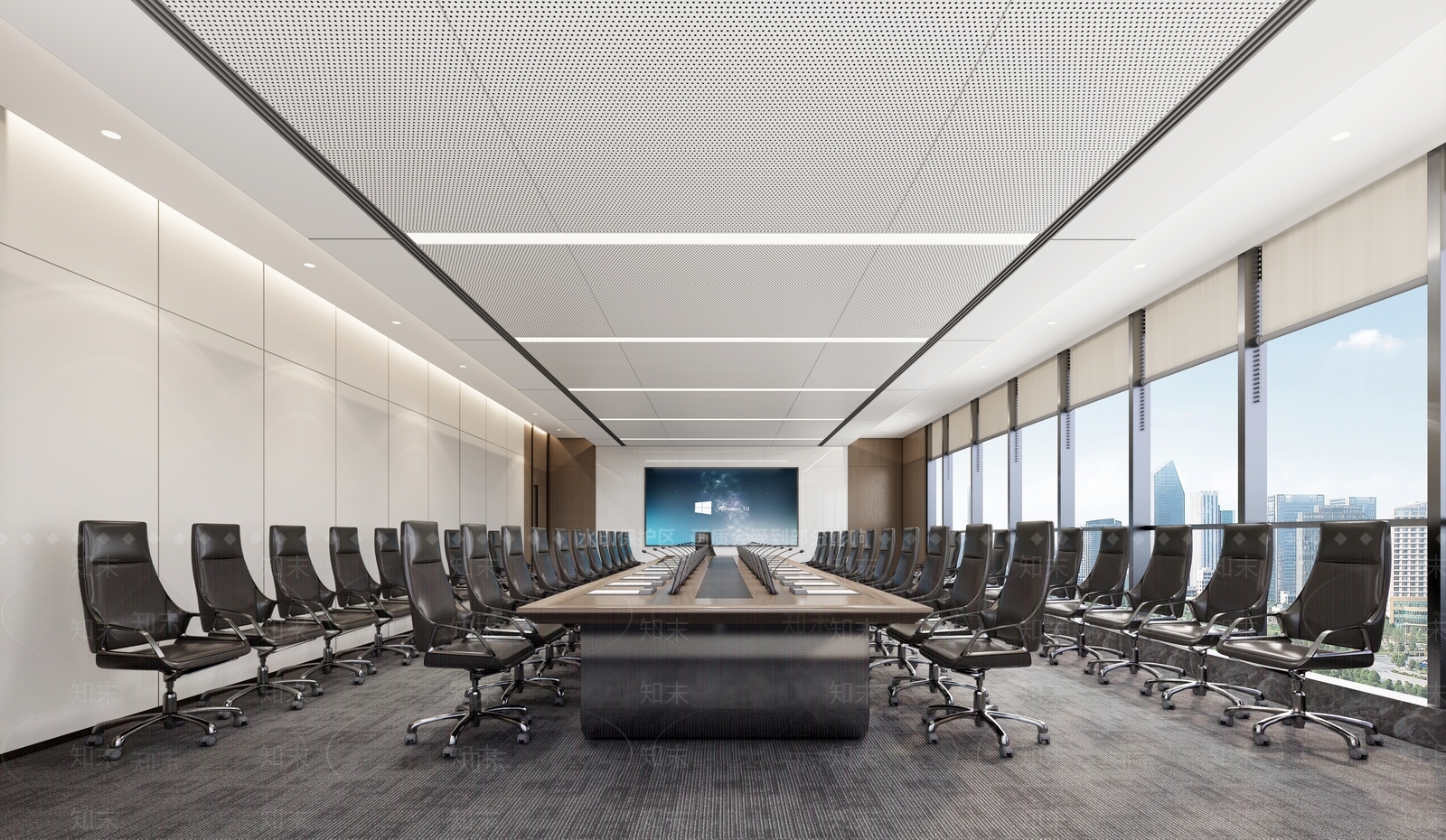 现代会议室SU模型下载【ID:1199960595】