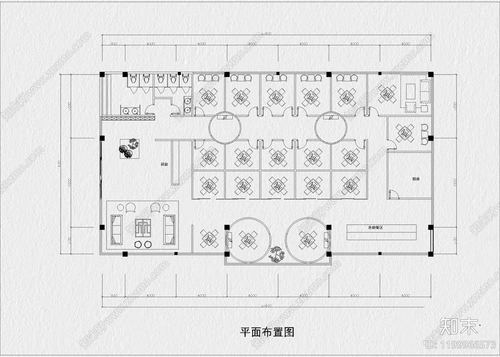 现代棋牌室cad施工图下载【ID:1199966573】