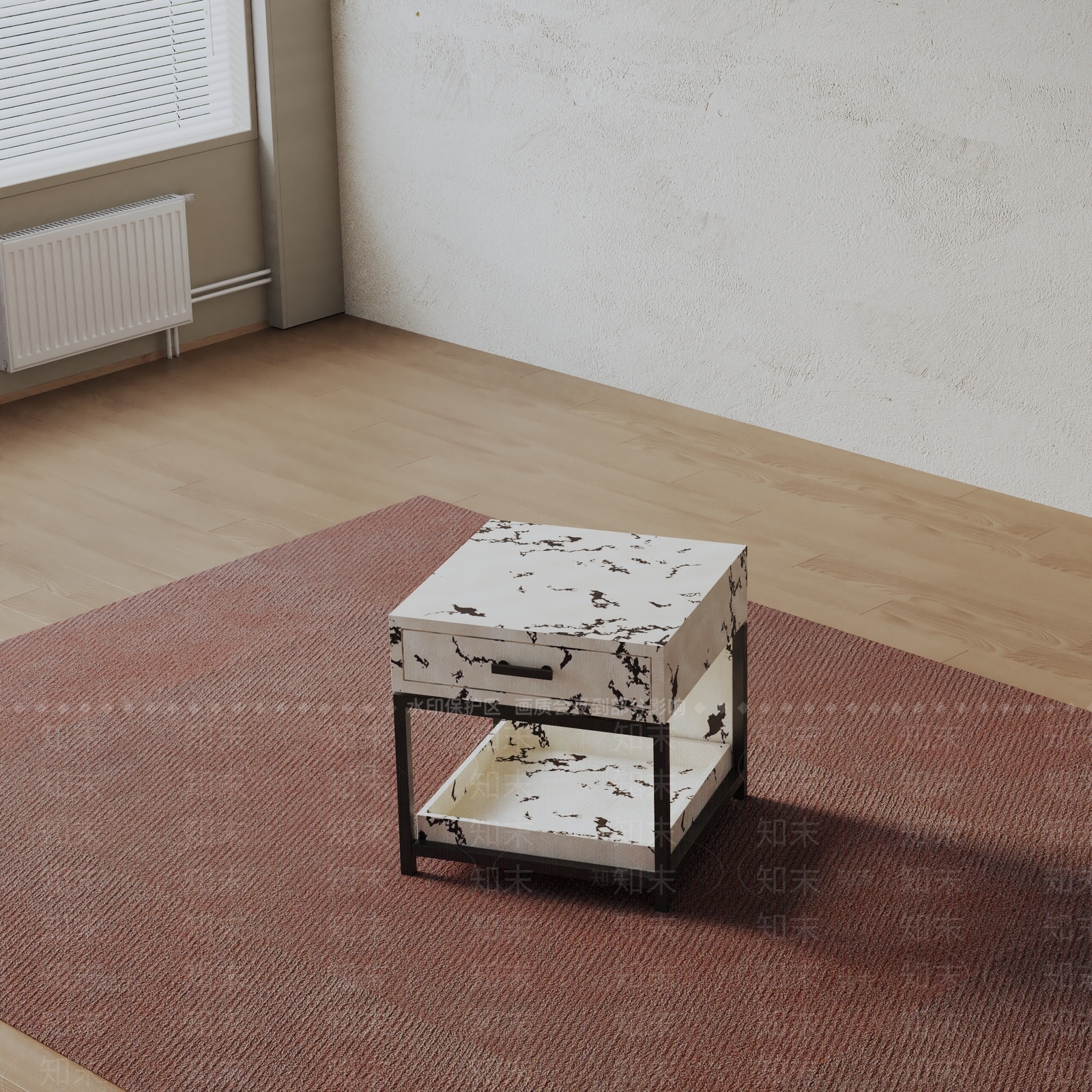 现代床头柜3D模型下载【ID:1199968387】