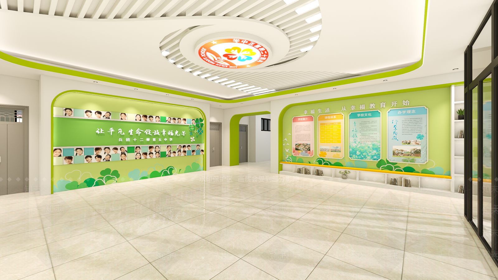 现代艺术展厅3D模型下载【ID:1199969129】