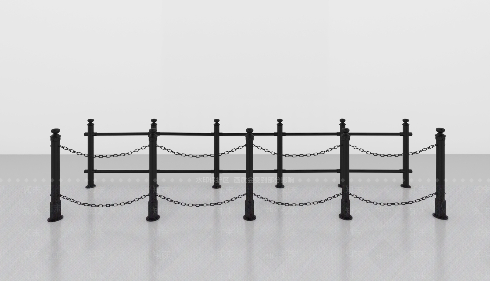 现代栅栏SU模型下载【ID:1199969430】