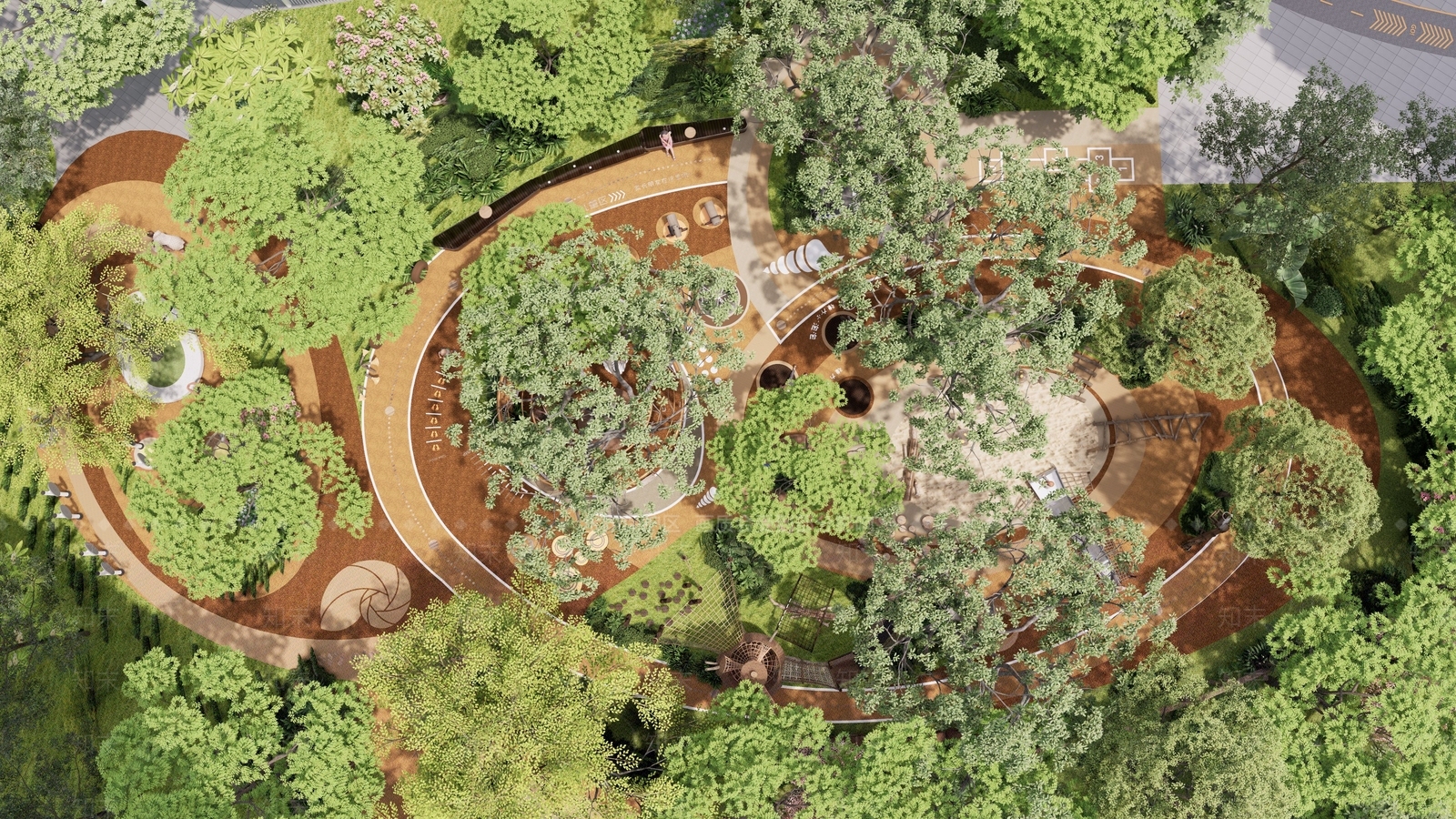 现代住宅区景观SU模型下载【ID:1199984587】