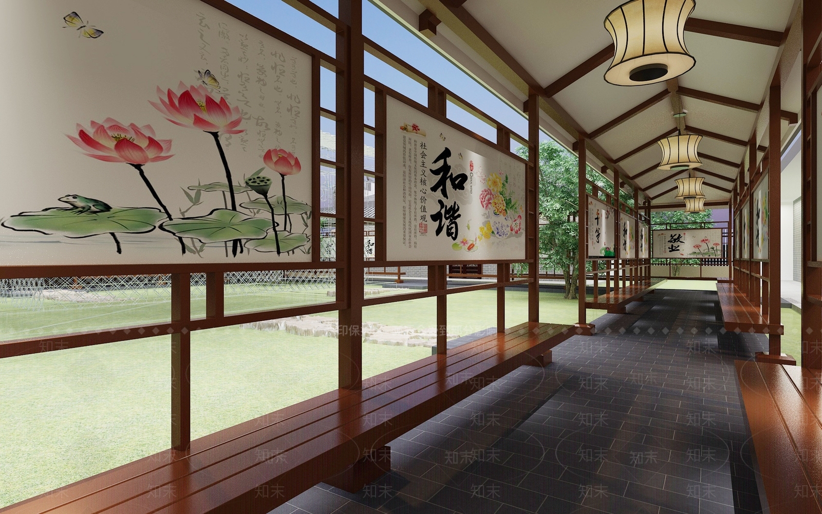 中式其他文化空间SU模型下载【ID:1199973398】