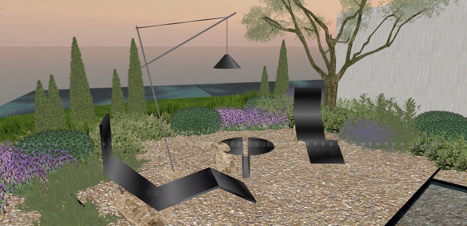 现代其他户外家具SU模型下载【ID:1199973783】