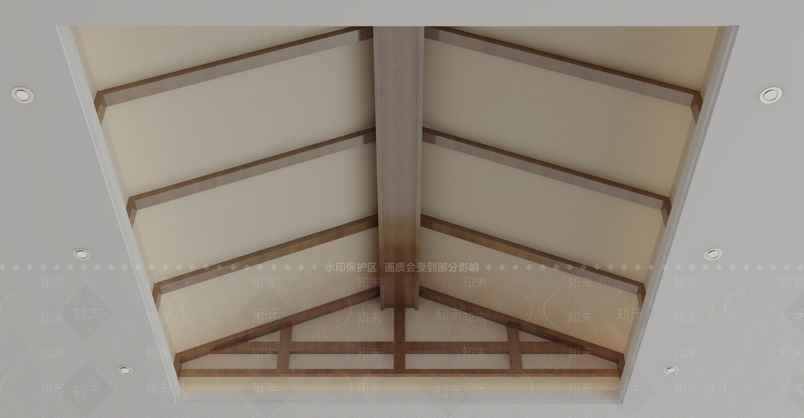 新中式吊顶3D模型下载【ID:1199974237】