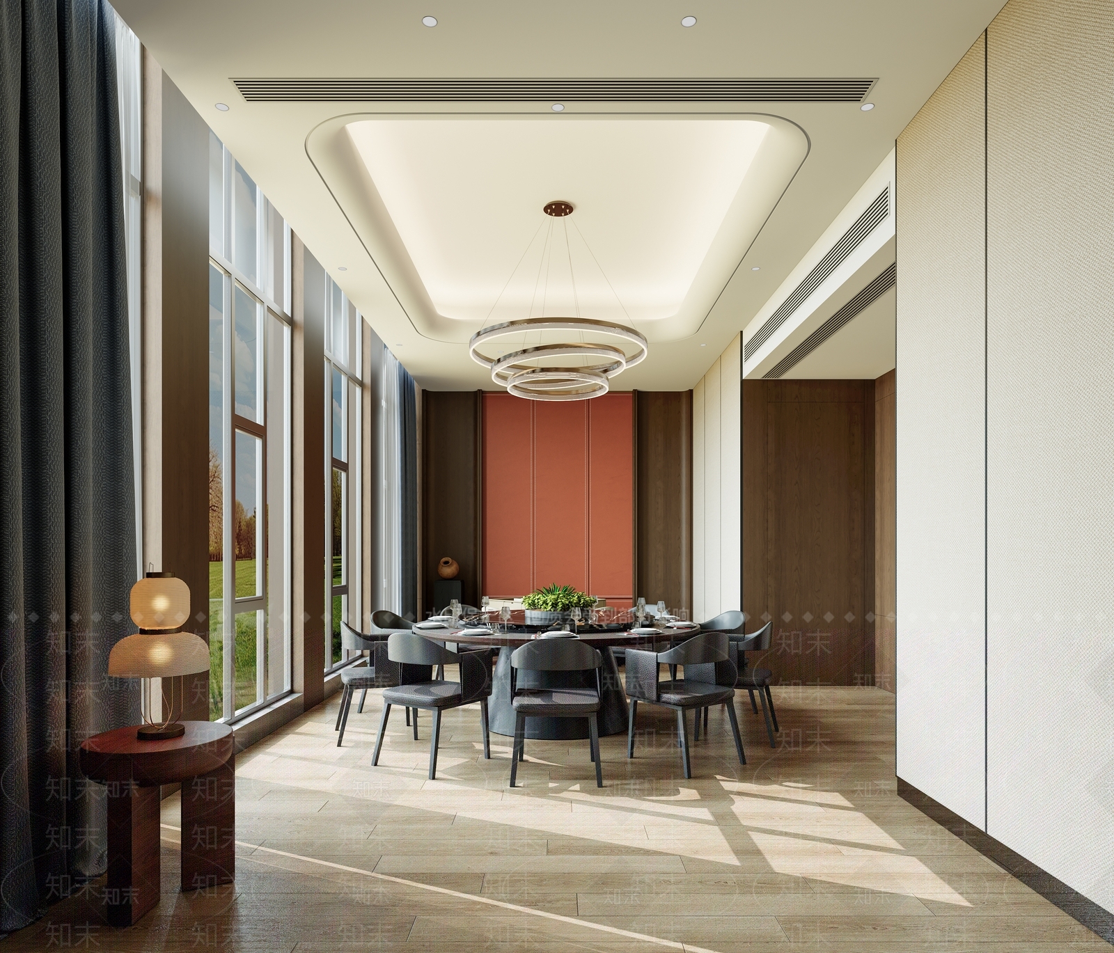 新中式现代包厢3D模型下载【ID:1199975236】