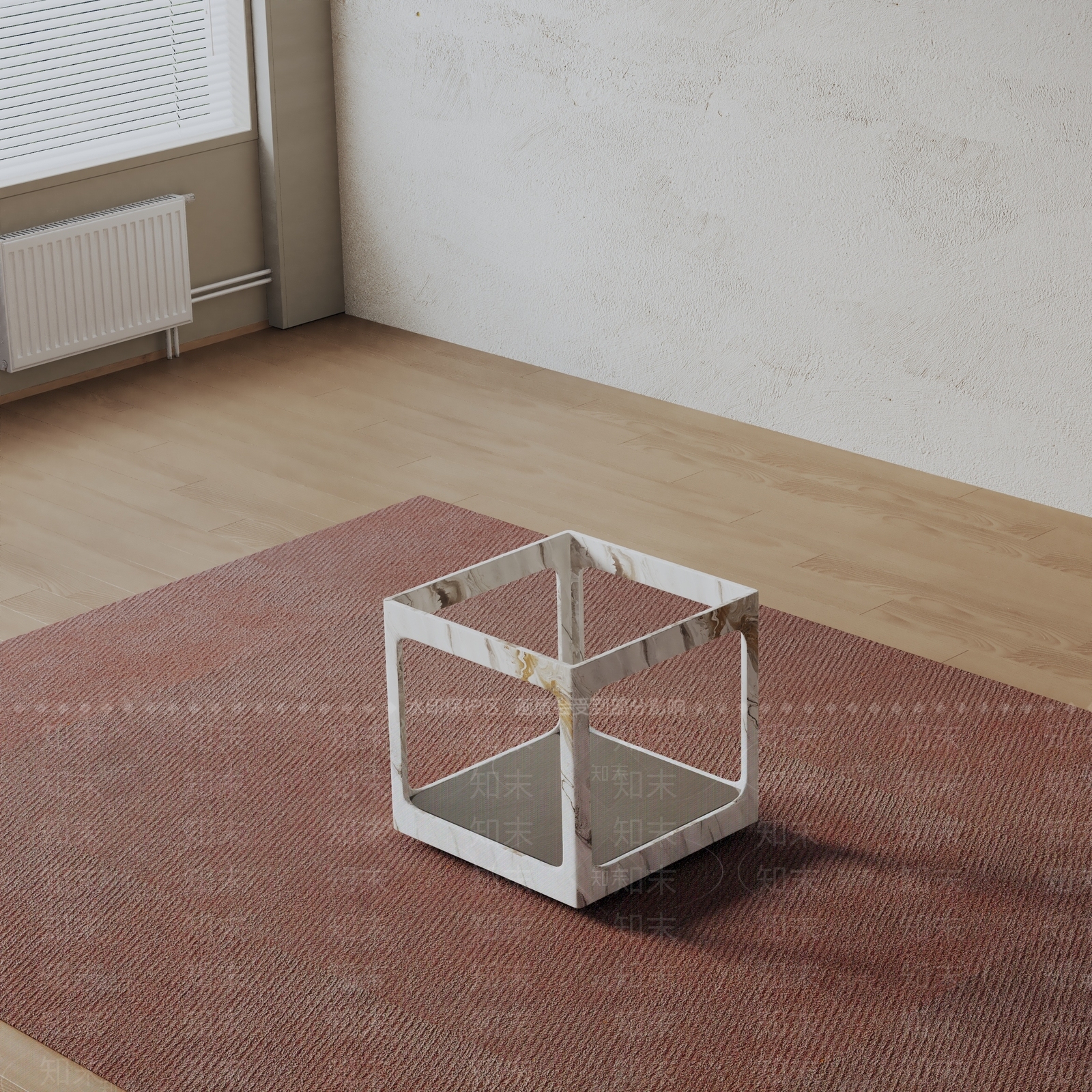 现代床头柜3D模型下载【ID:1199975609】