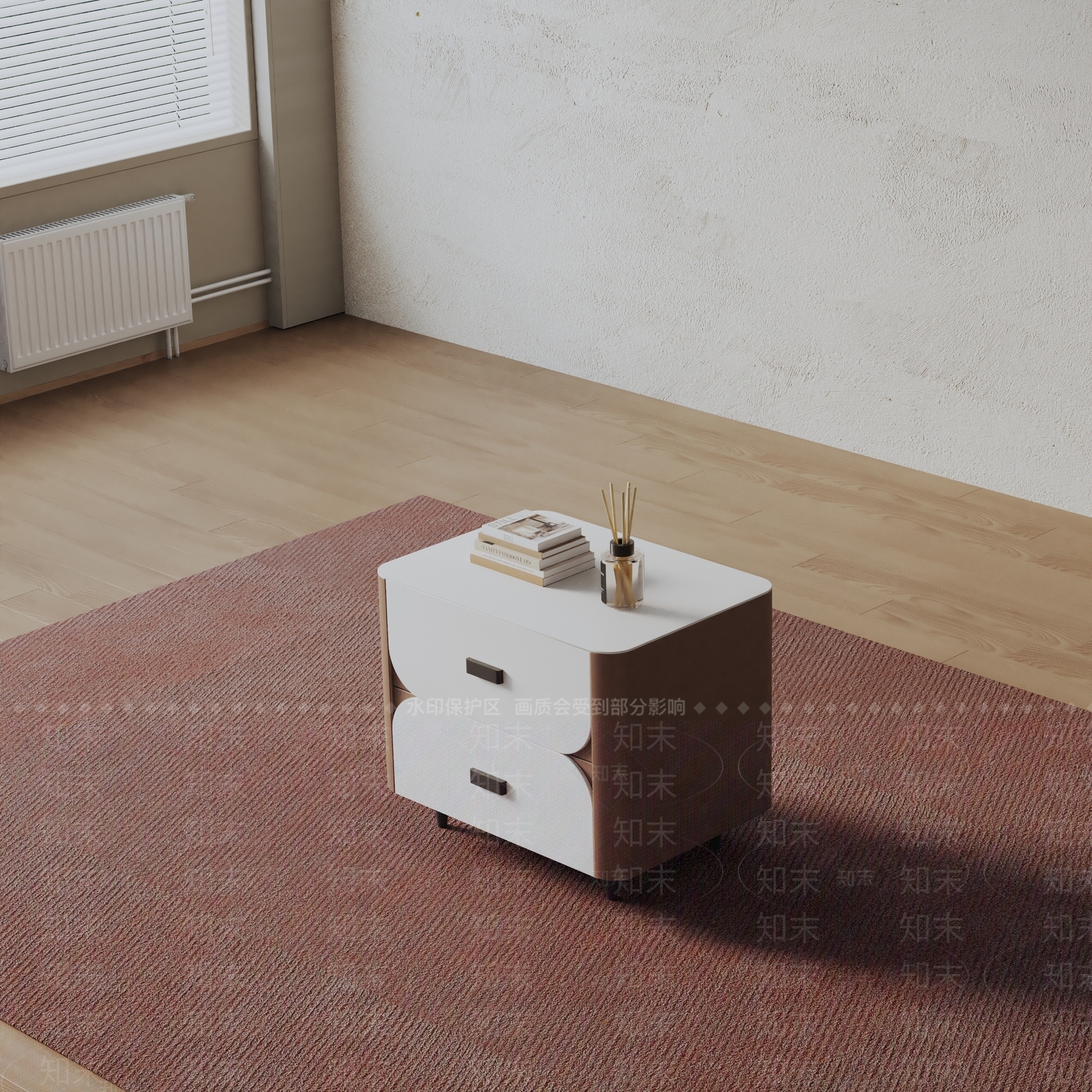 现代床头柜3D模型下载【ID:1199976076】