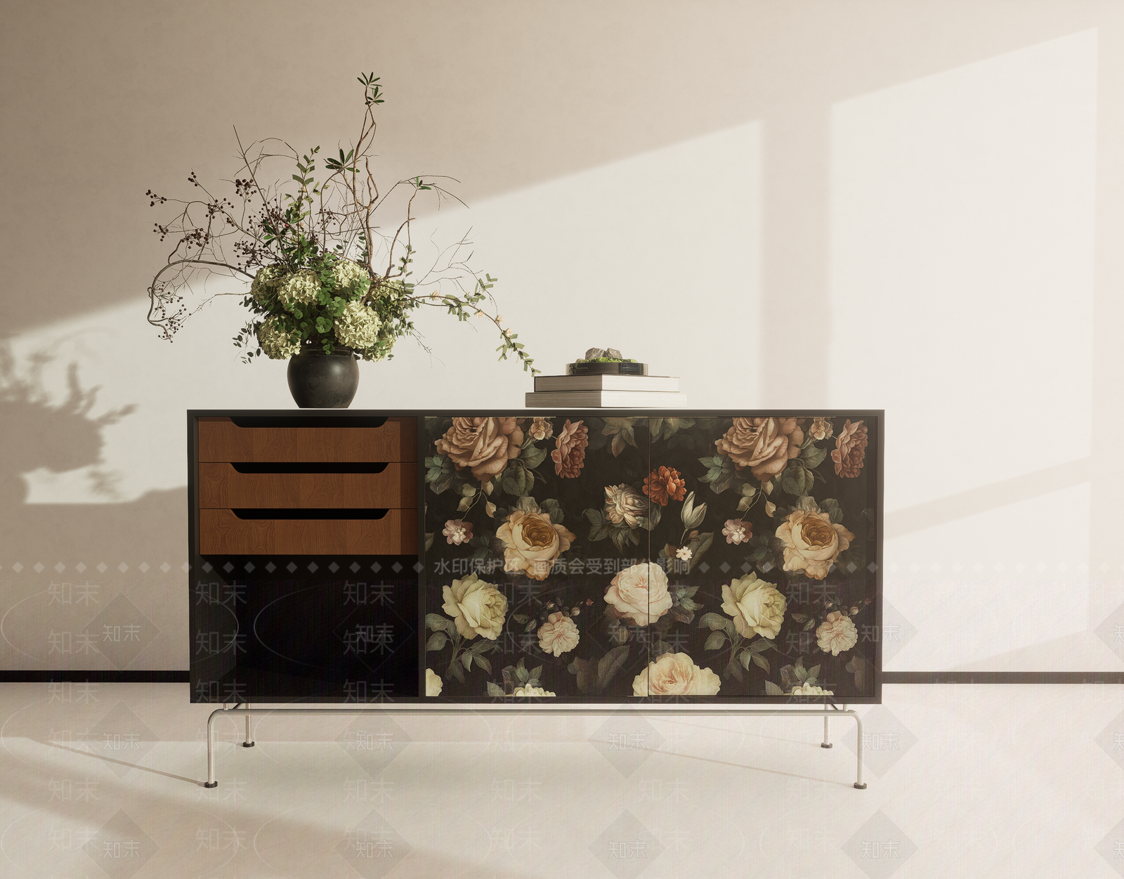 中古复古斗柜3D模型下载【ID:1199981619】