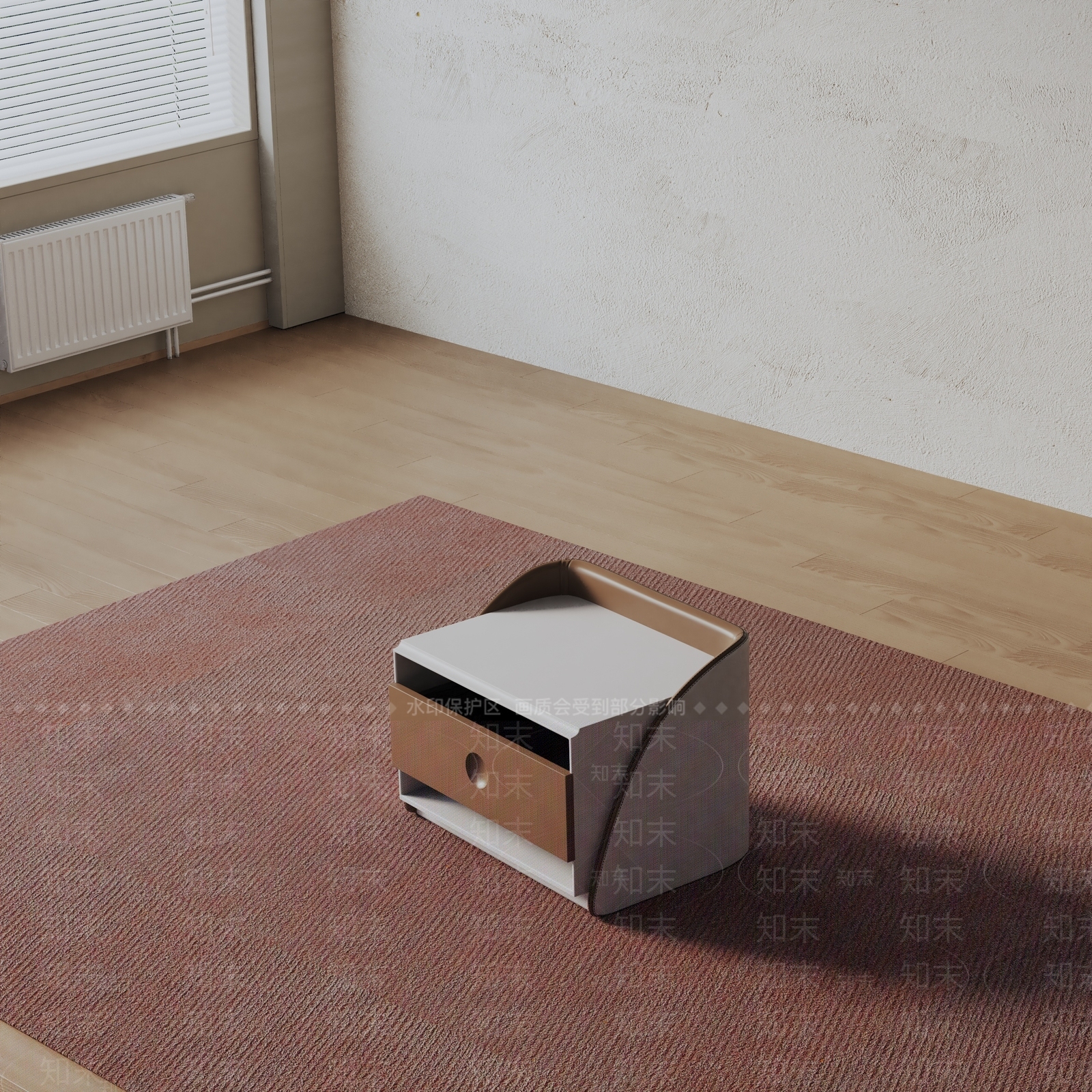 现代床头柜3D模型下载【ID:1199978250】