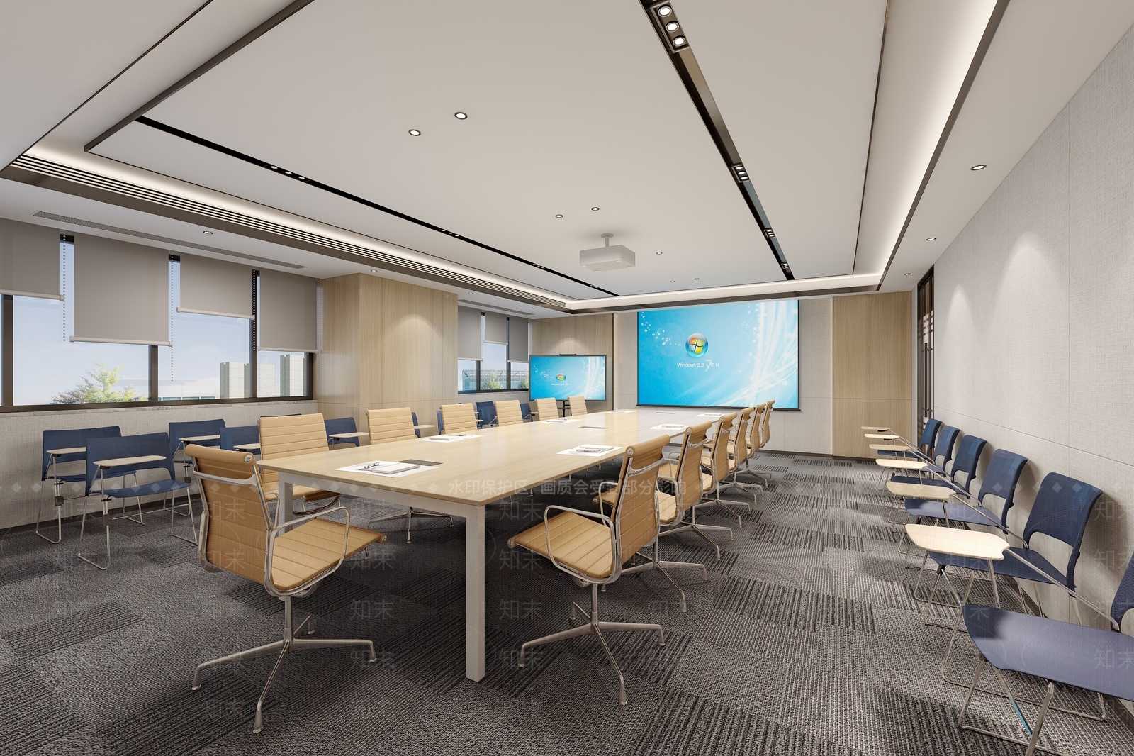 现代会议室3D模型下载【ID:1199981272】