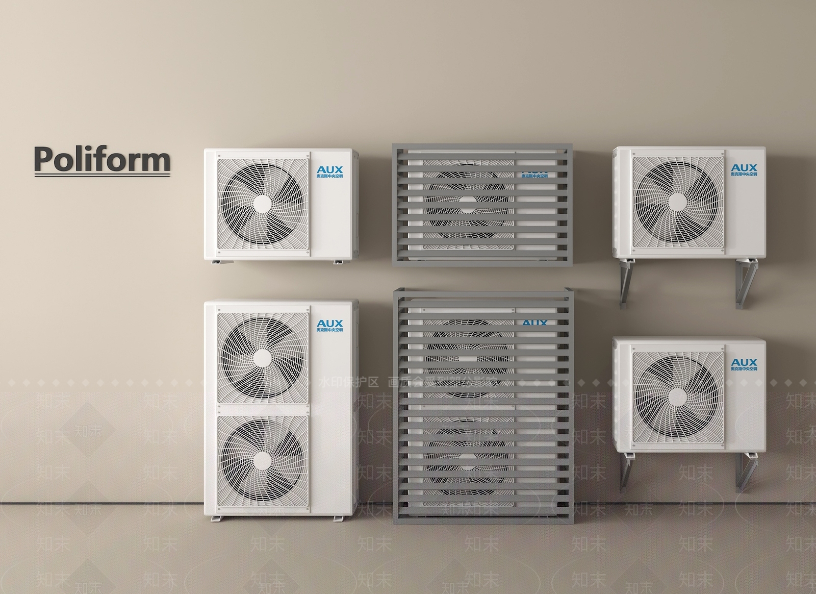 空调3D模型下载【ID:1199981576】