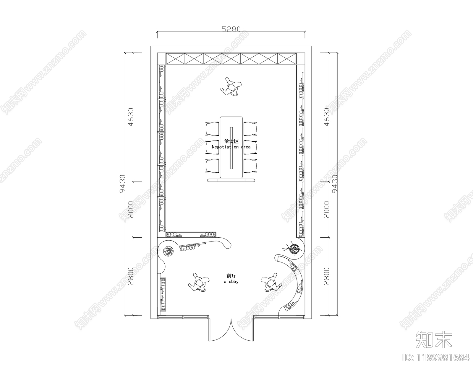 现代其他商业空间cad施工图下载【ID:1199981684】