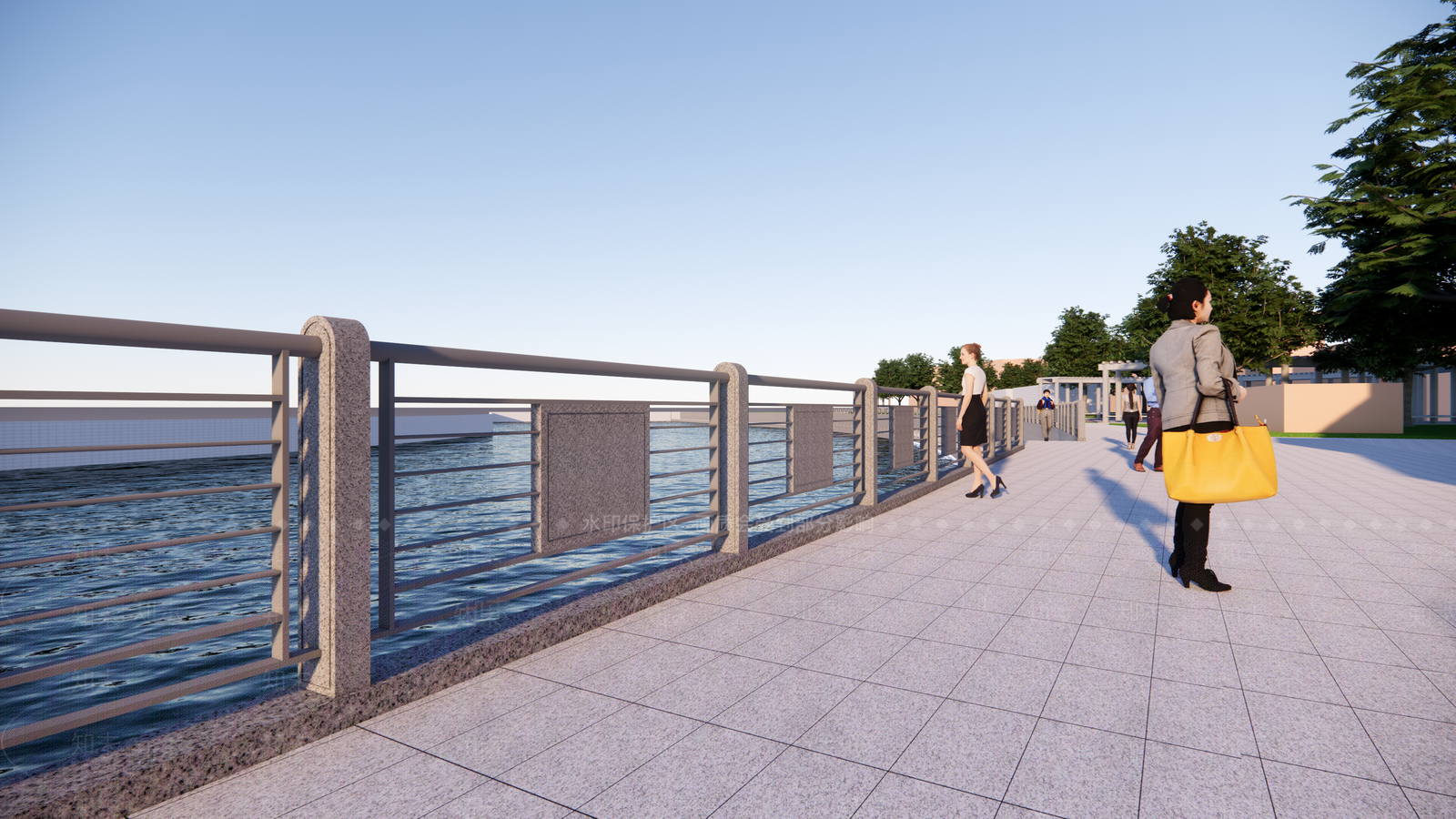 现代中古栏杆扶手SU模型下载【ID:1199982363】