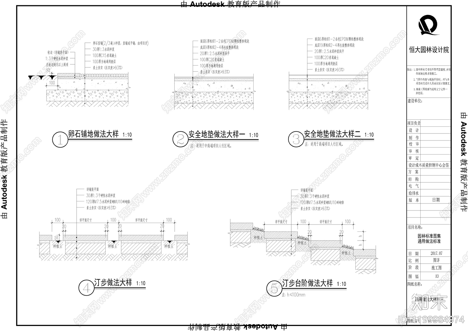 地面综合节点cad施工图下载【ID:1199984974】