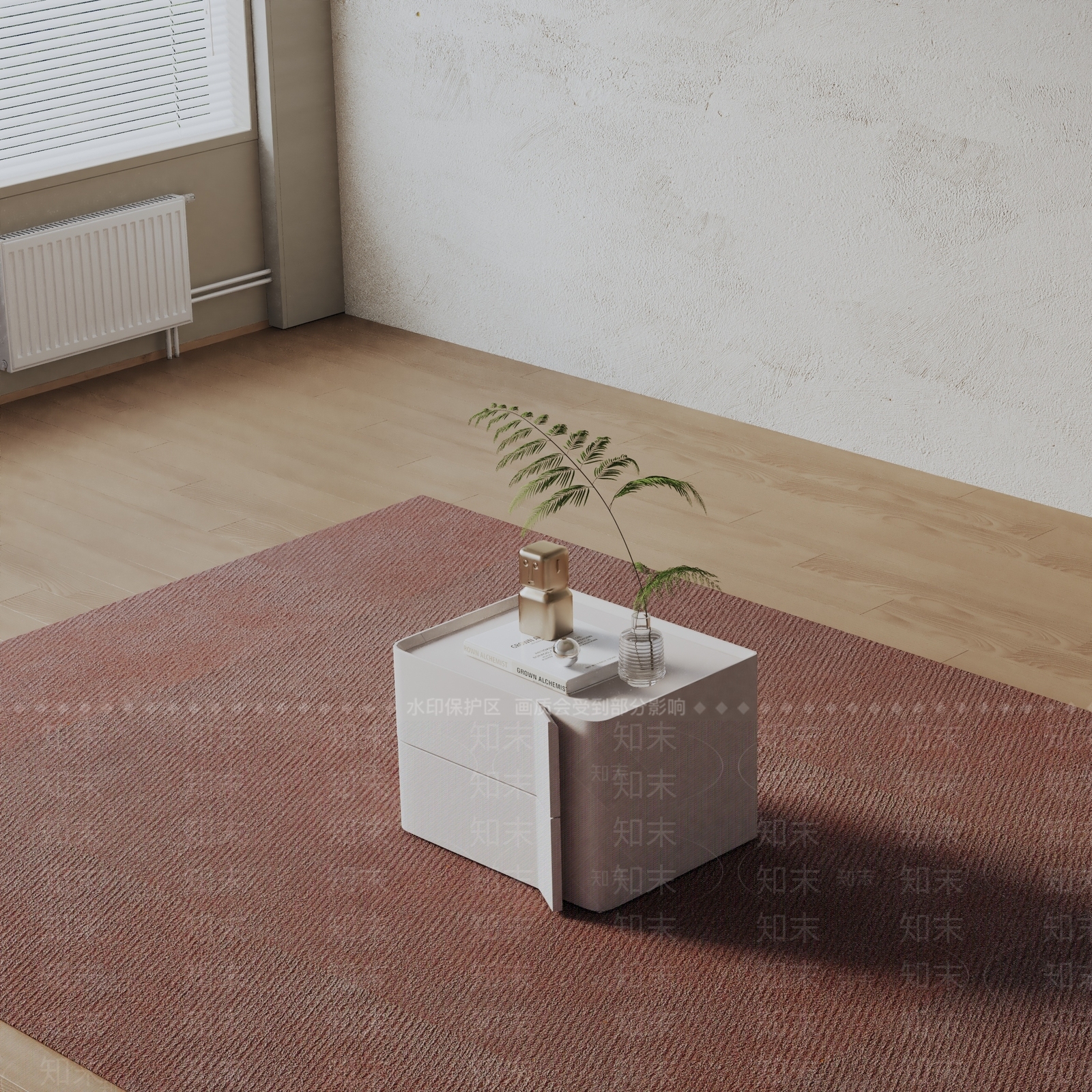 现代床头柜3D模型下载【ID:1199988150】