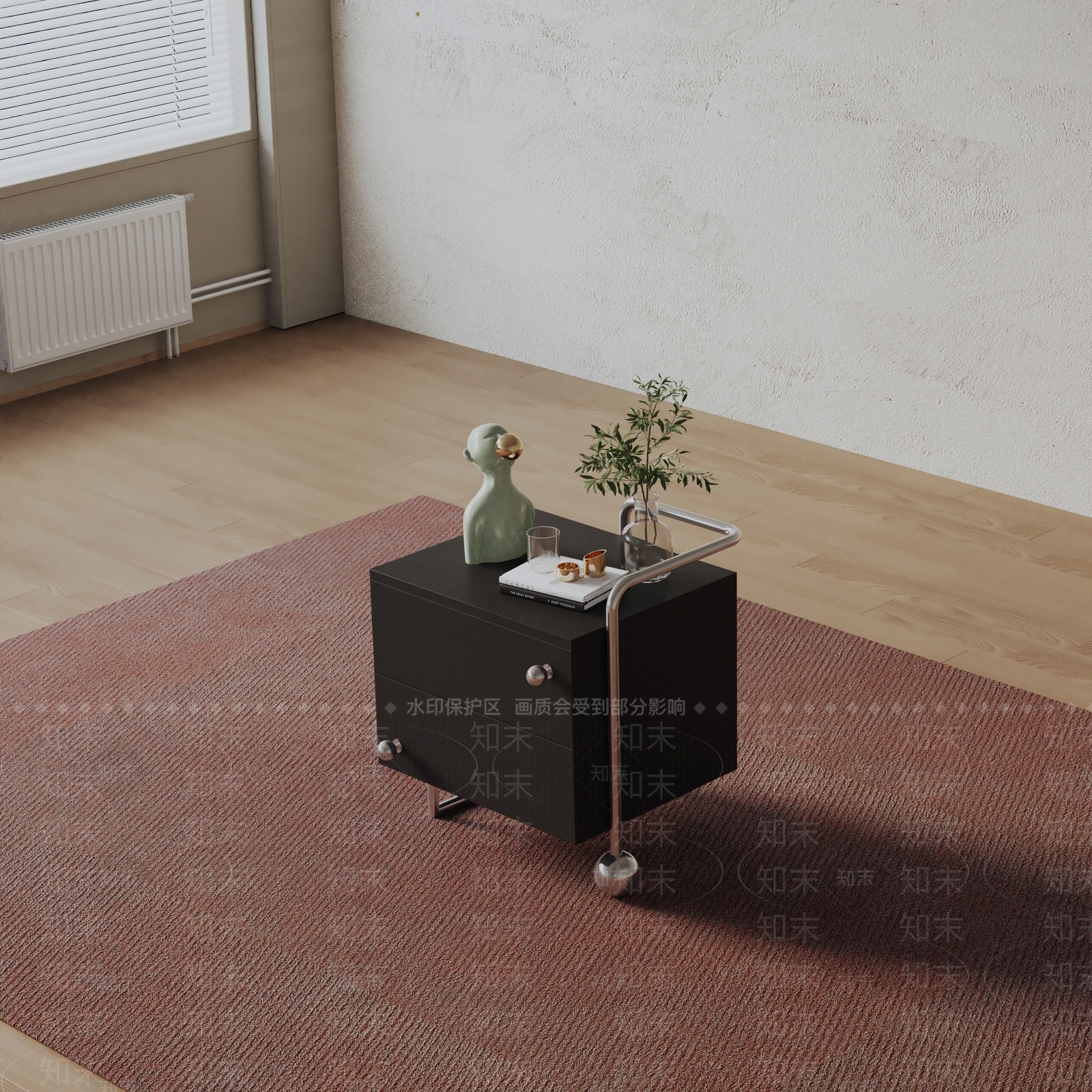 现代床头柜3D模型下载【ID:1199989086】