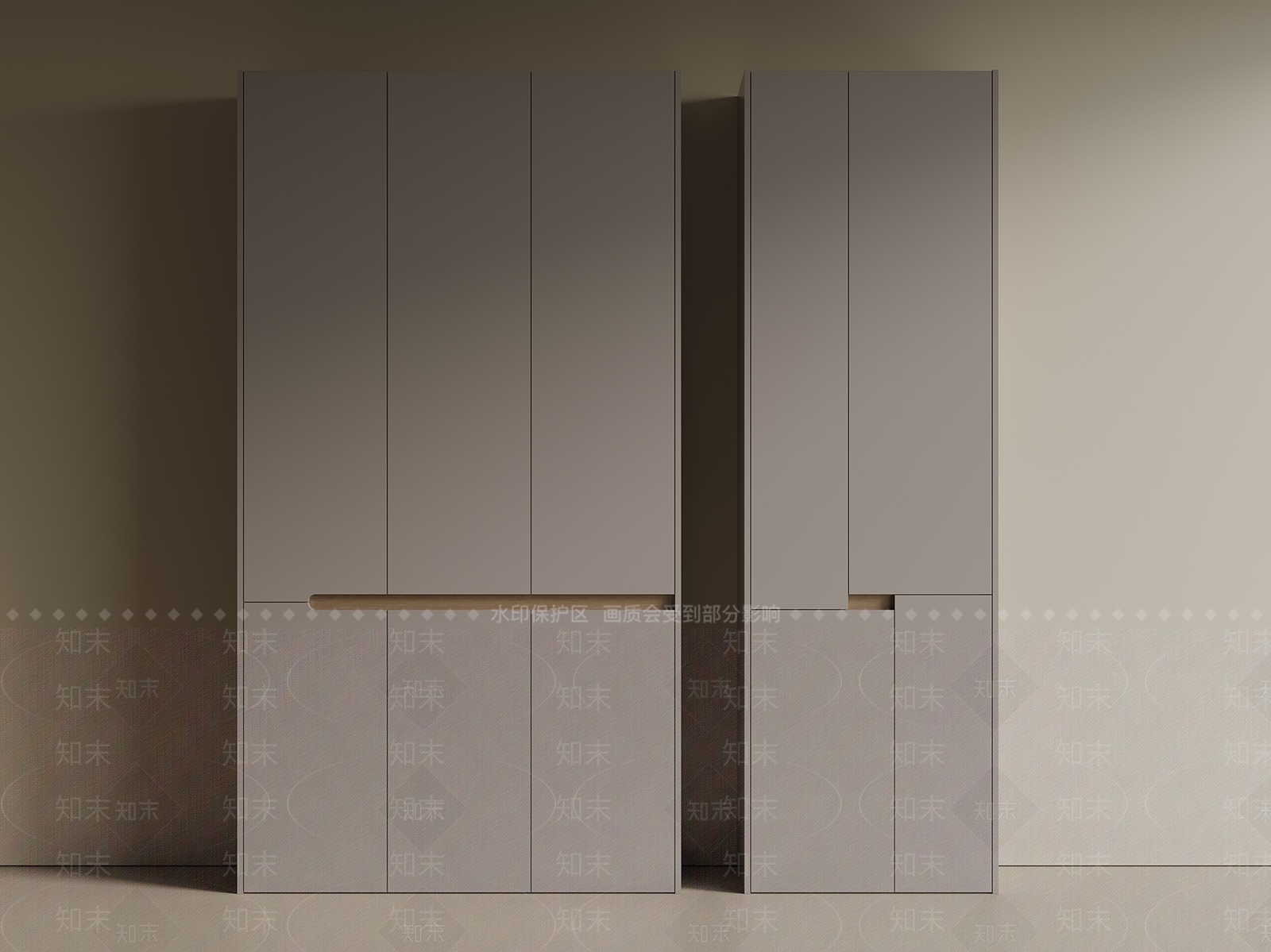 现代轻奢衣柜3D模型下载【ID:1199989535】