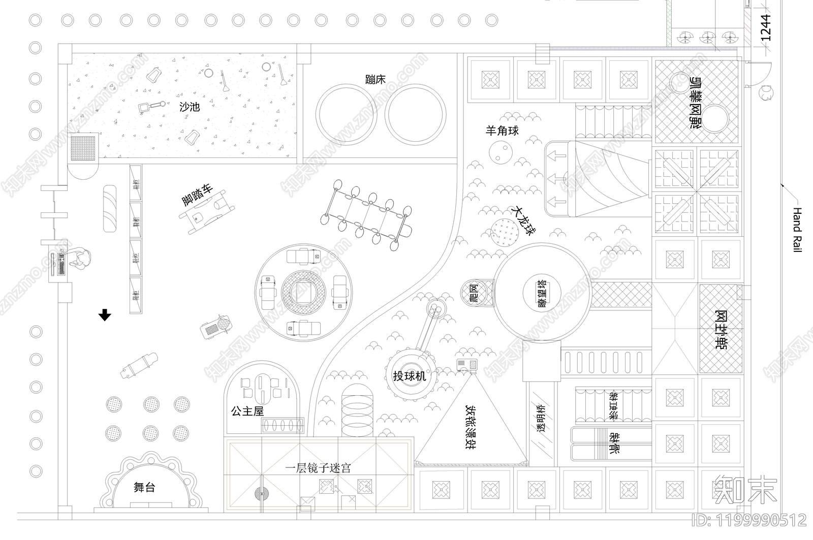 现代儿童乐园cad施工图下载【ID:1199990512】