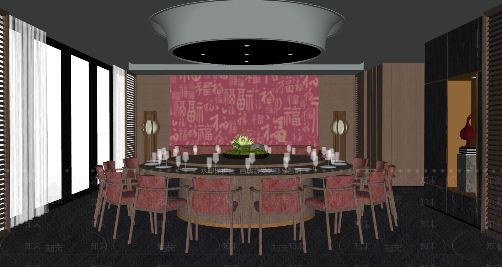 现代包厢SU模型下载【ID:1199995337】