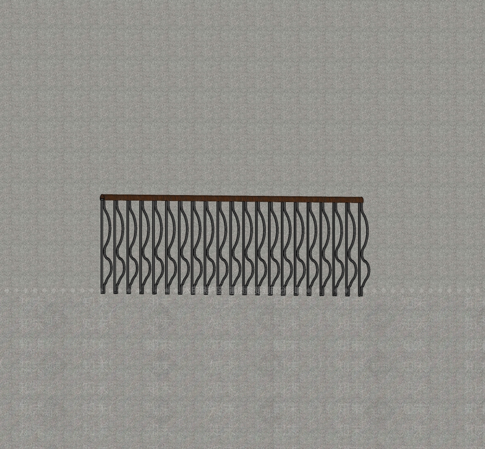 新中式围栏护栏SU模型下载【ID:1199995899】