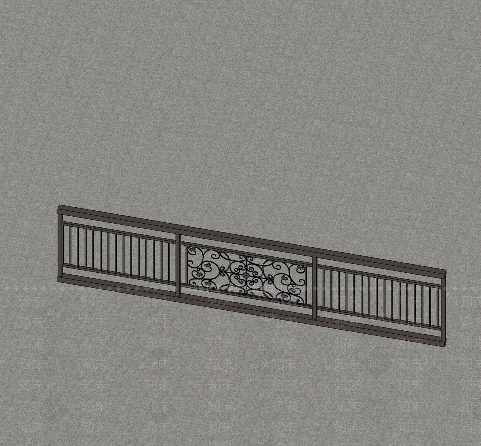 现代围栏护栏SU模型下载【ID:1199996460】
