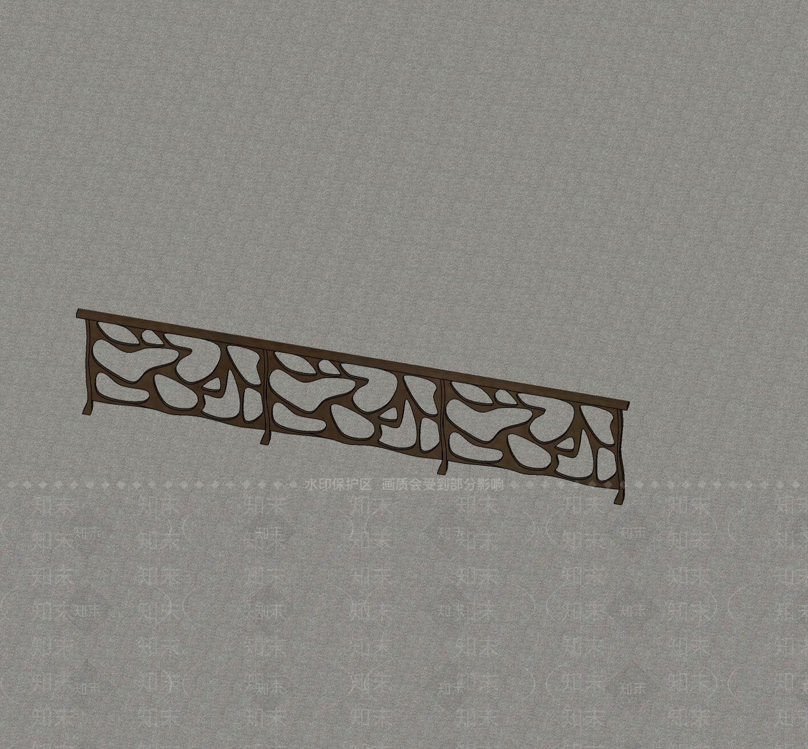 现代围栏护栏SU模型下载【ID:1199997580】