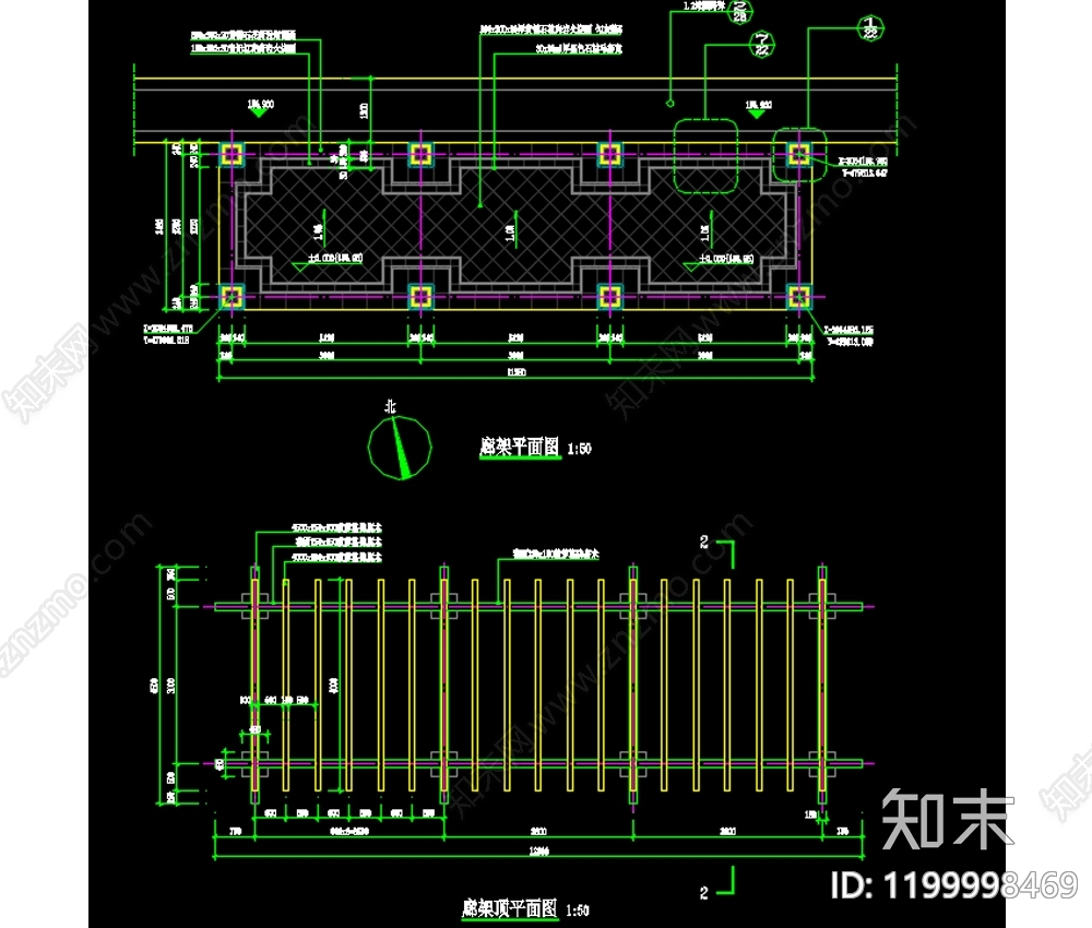 欧式法式亭子图库cad施工图下载【ID:1199998469】