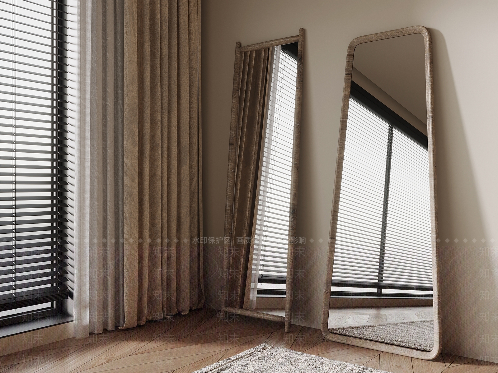 侘寂镜子3D模型下载【ID:1200001363】