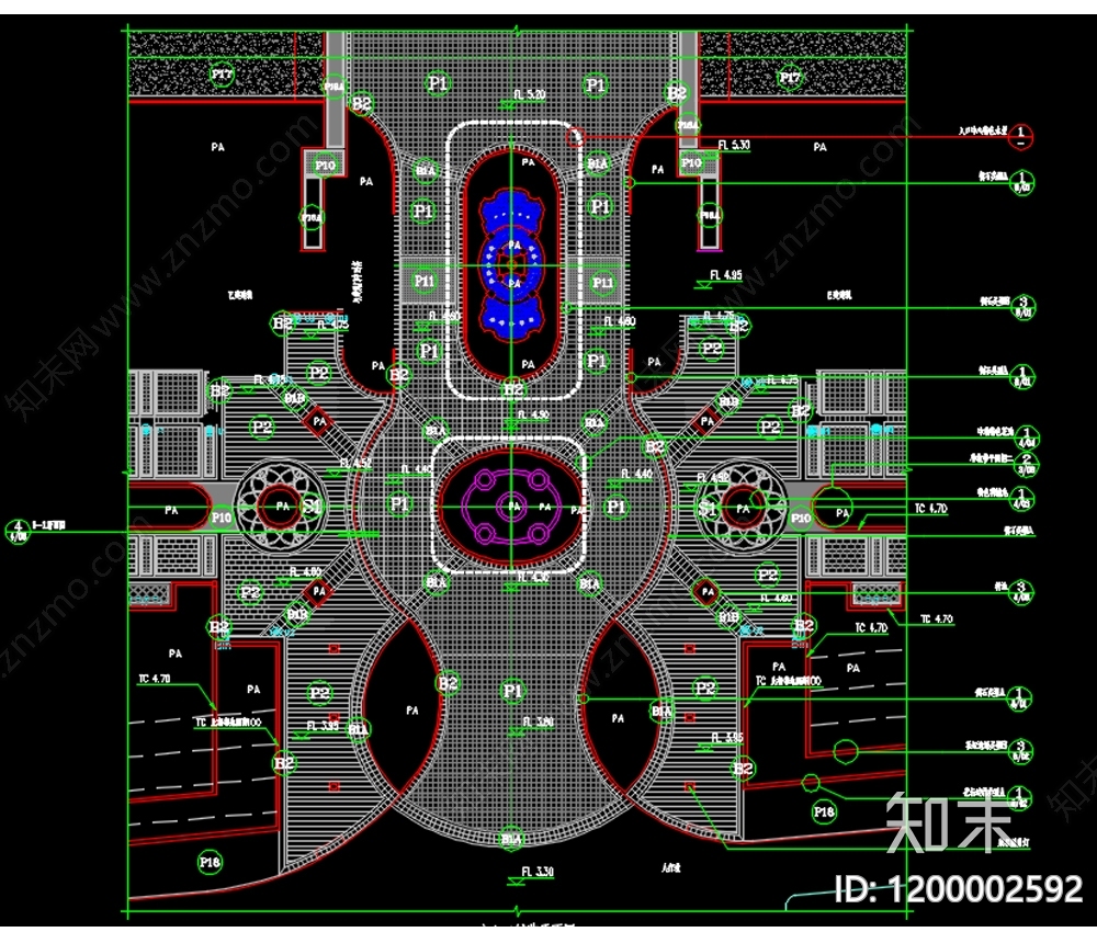 欧式法式水井图库cad施工图下载【ID:1200002592】