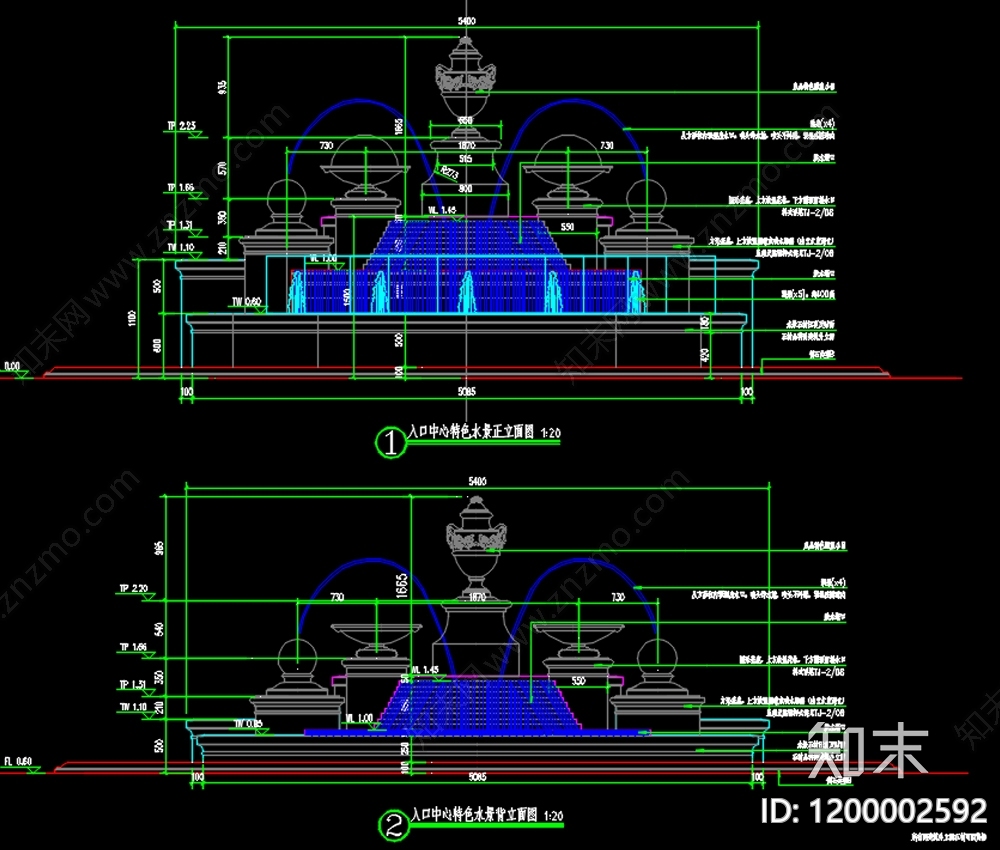 欧式法式水井图库施工图下载【ID:1200002592】
