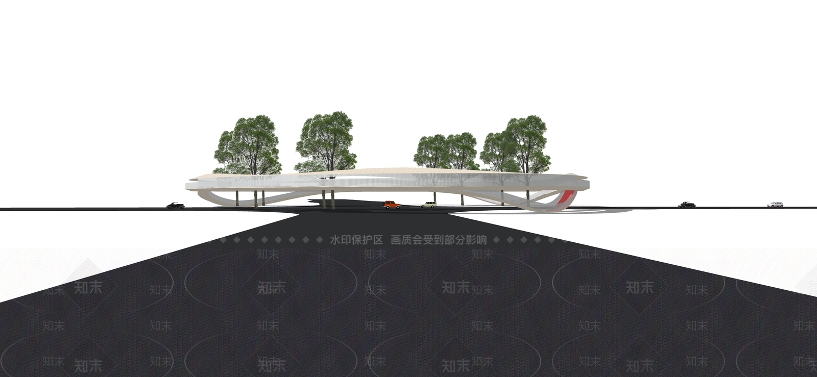 现代天桥SU模型下载【ID:1200002686】