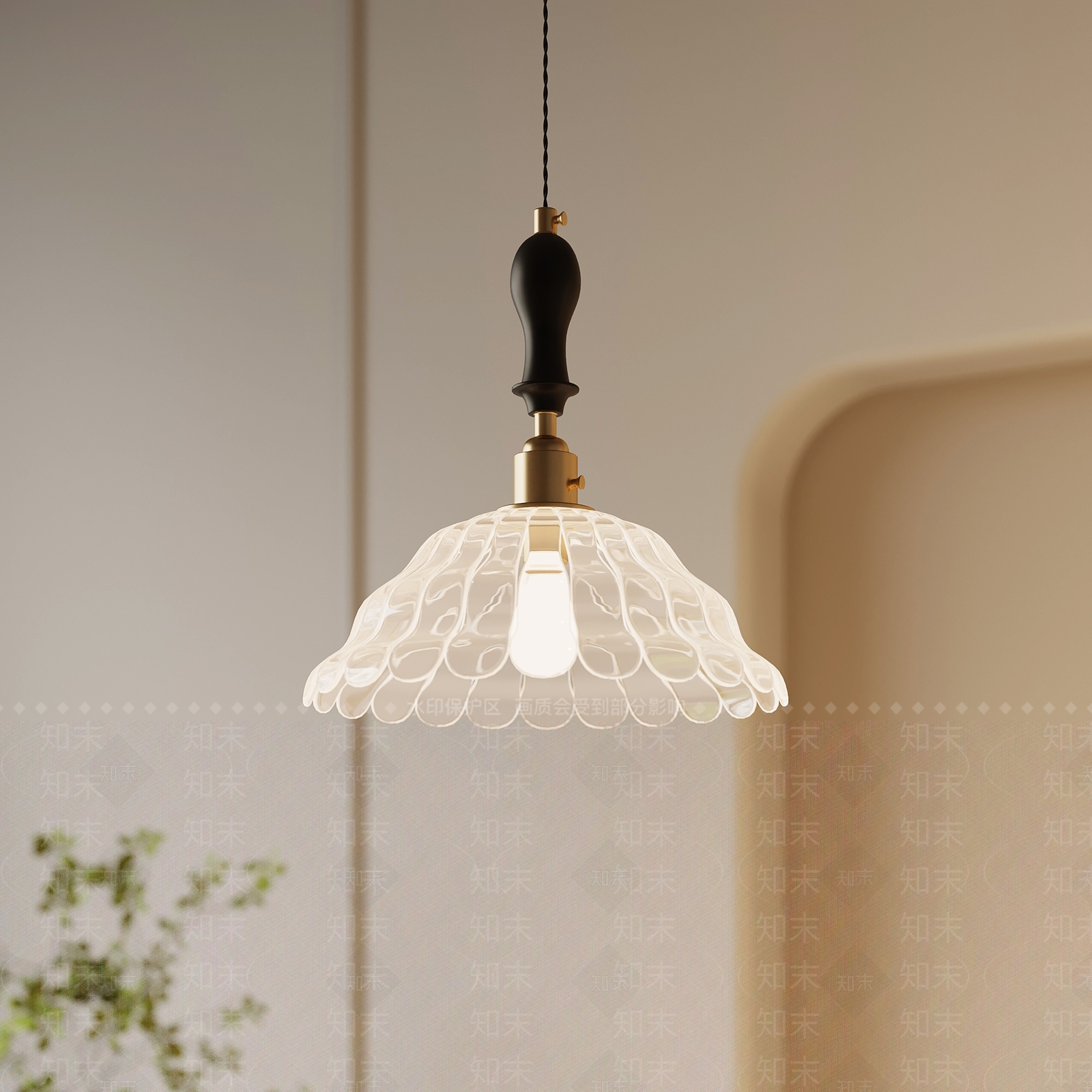 法式复古吊灯SU模型下载【ID:1200003257】