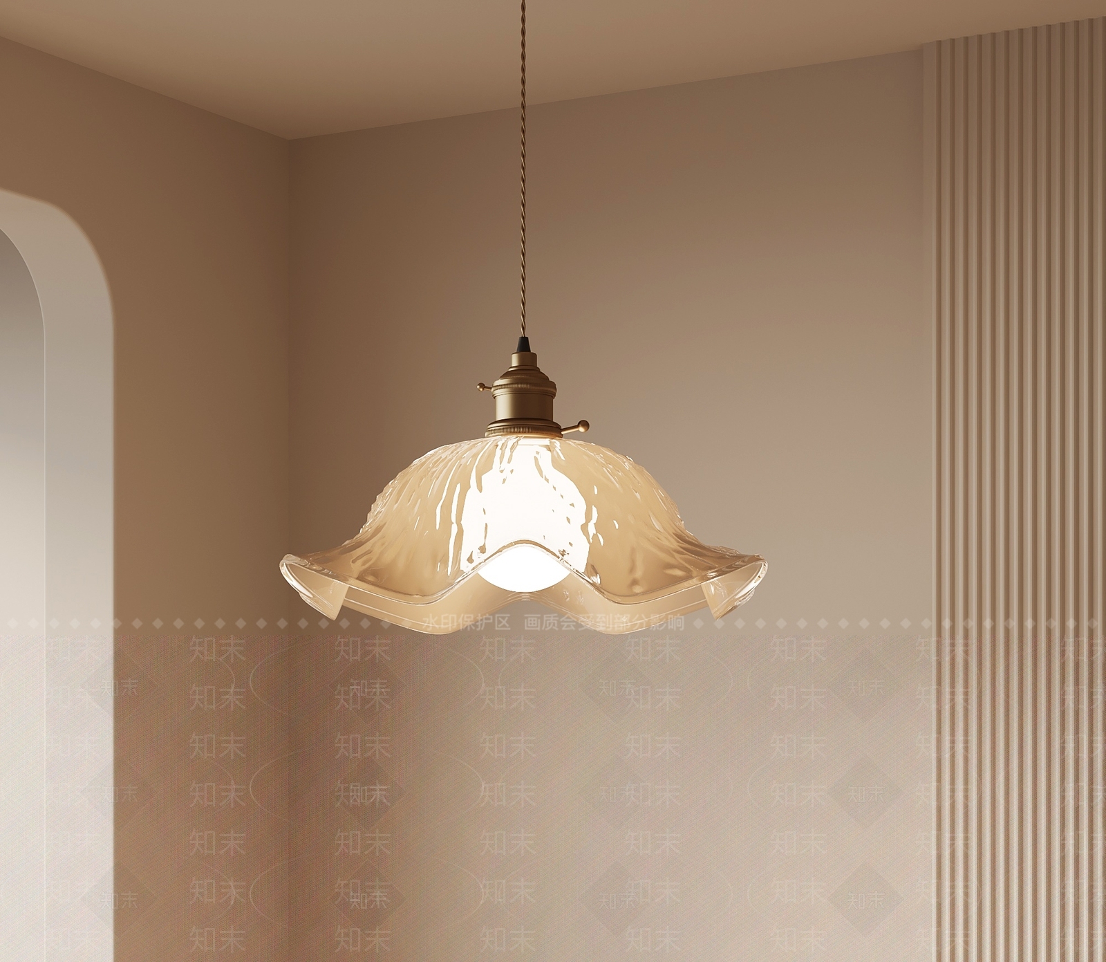 法式复古吊灯3D模型下载【ID:1200004741】