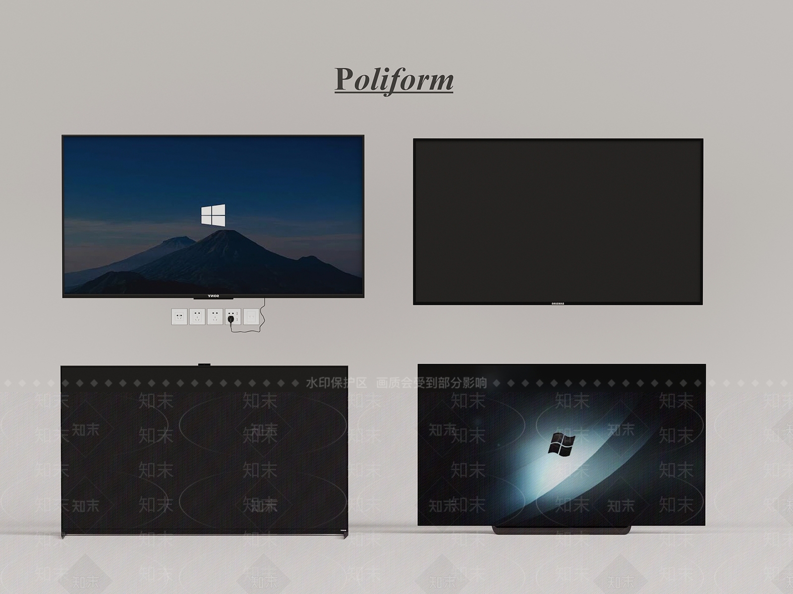 电视3D模型下载【ID:1200006735】