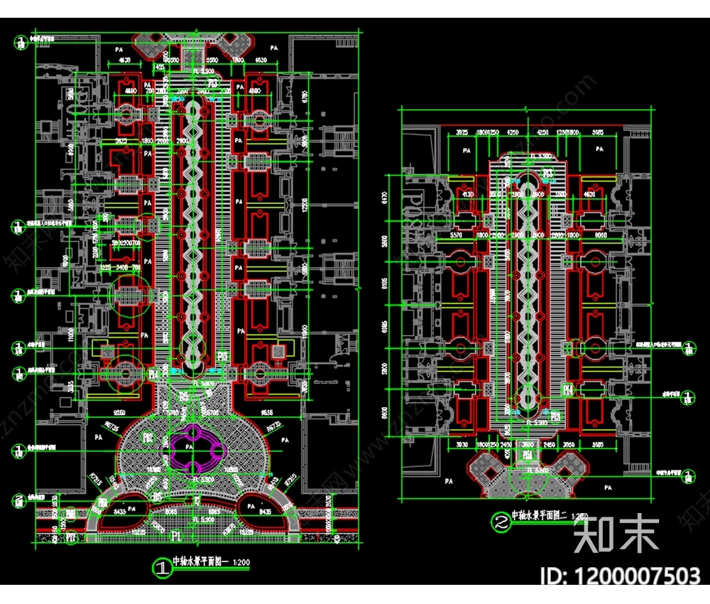 法式欧式水井图库cad施工图下载【ID:1200007503】