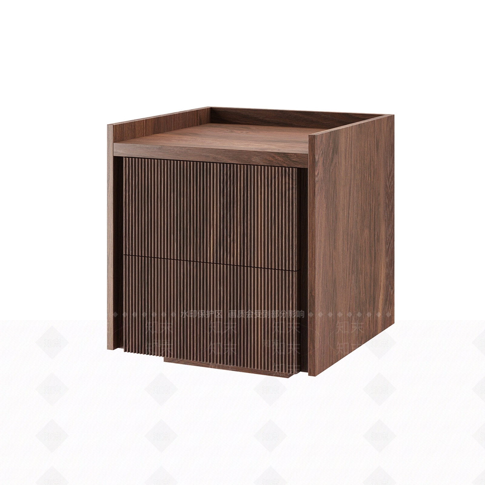 复古中古床头柜3D模型下载【ID:1200010563】