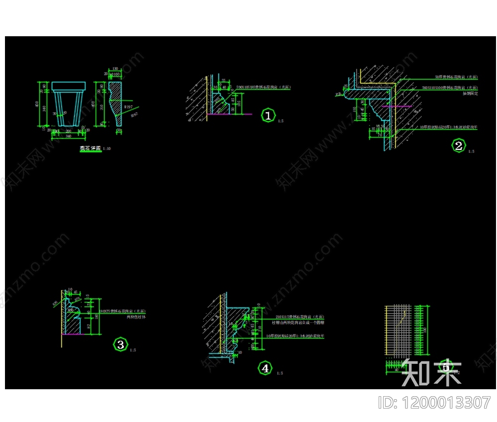 法式欧式亭子图库cad施工图下载【ID:1200013307】