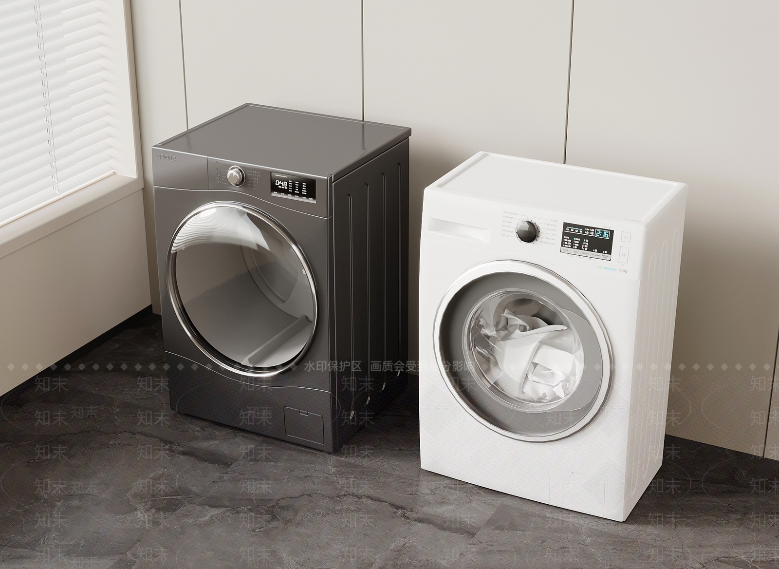 洗衣机3D模型下载【ID:1200020486】
