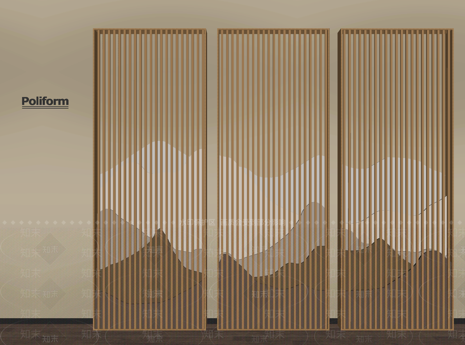 新中式屏风SU模型下载【ID:1200024063】
