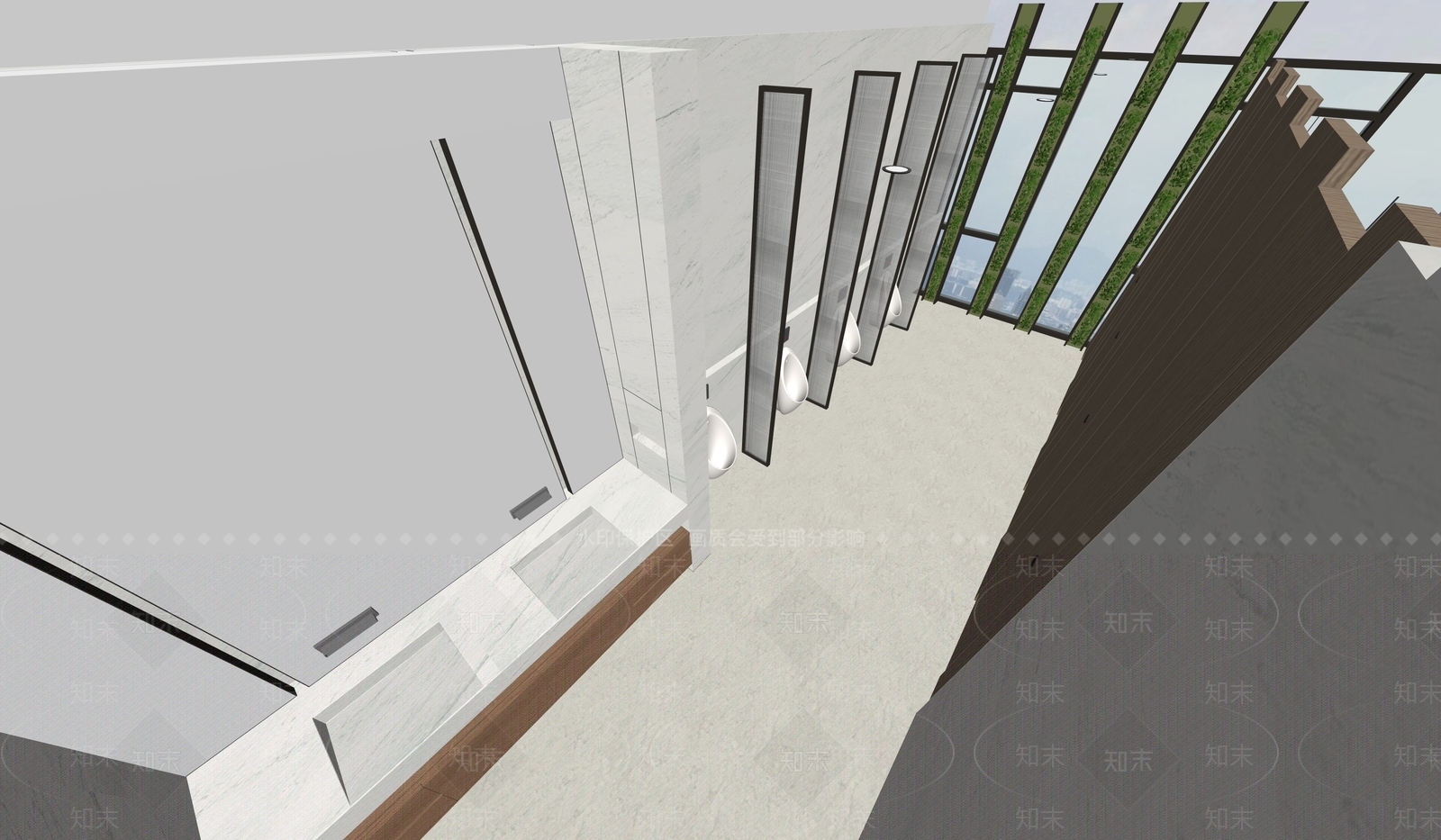 现代草坪灯SU模型下载【ID:1200029735】