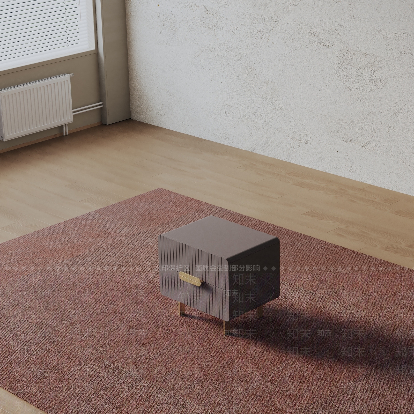 现代床头柜3D模型下载【ID:1200031005】