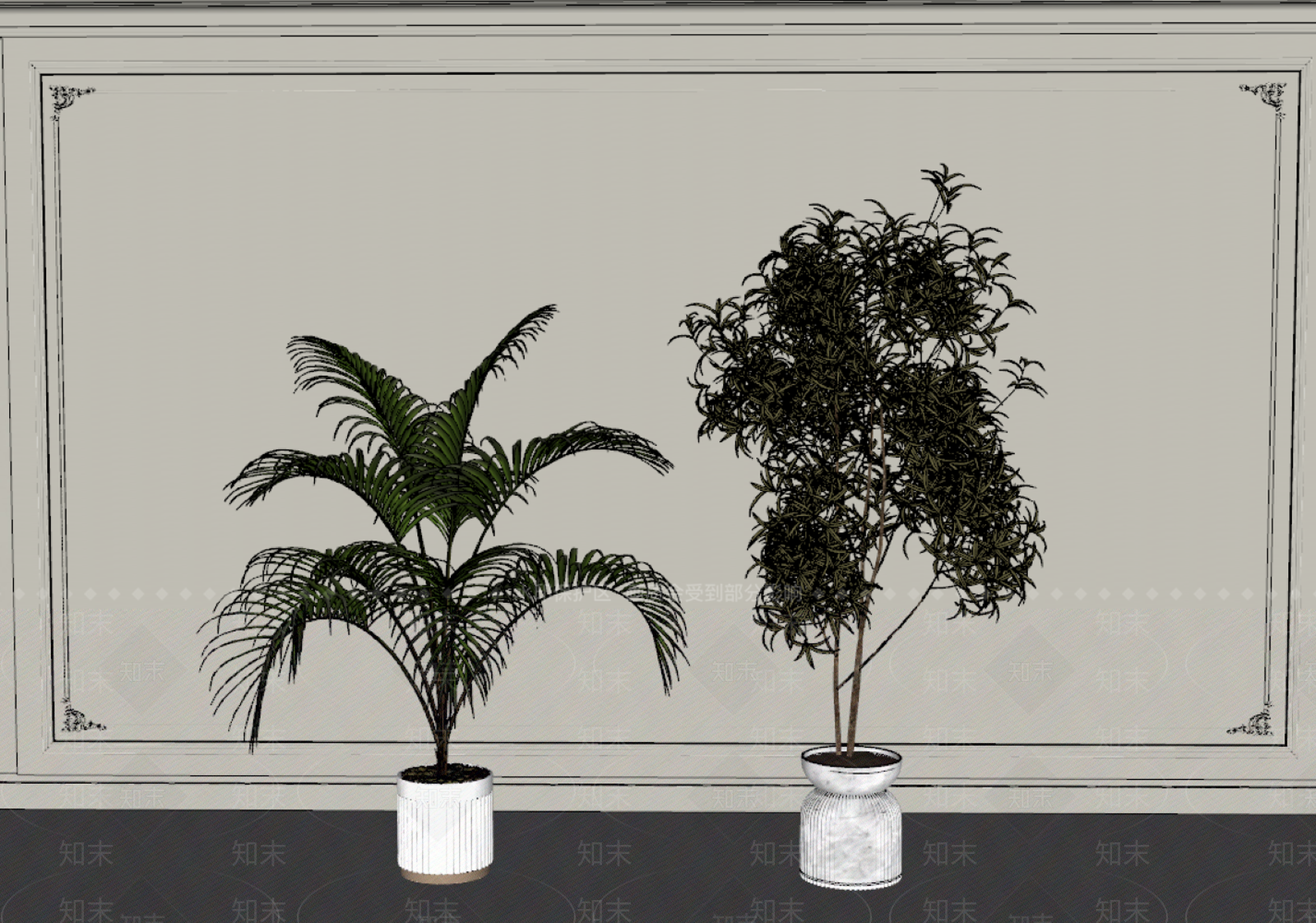 盆栽SU模型下载【ID:1200036325】
