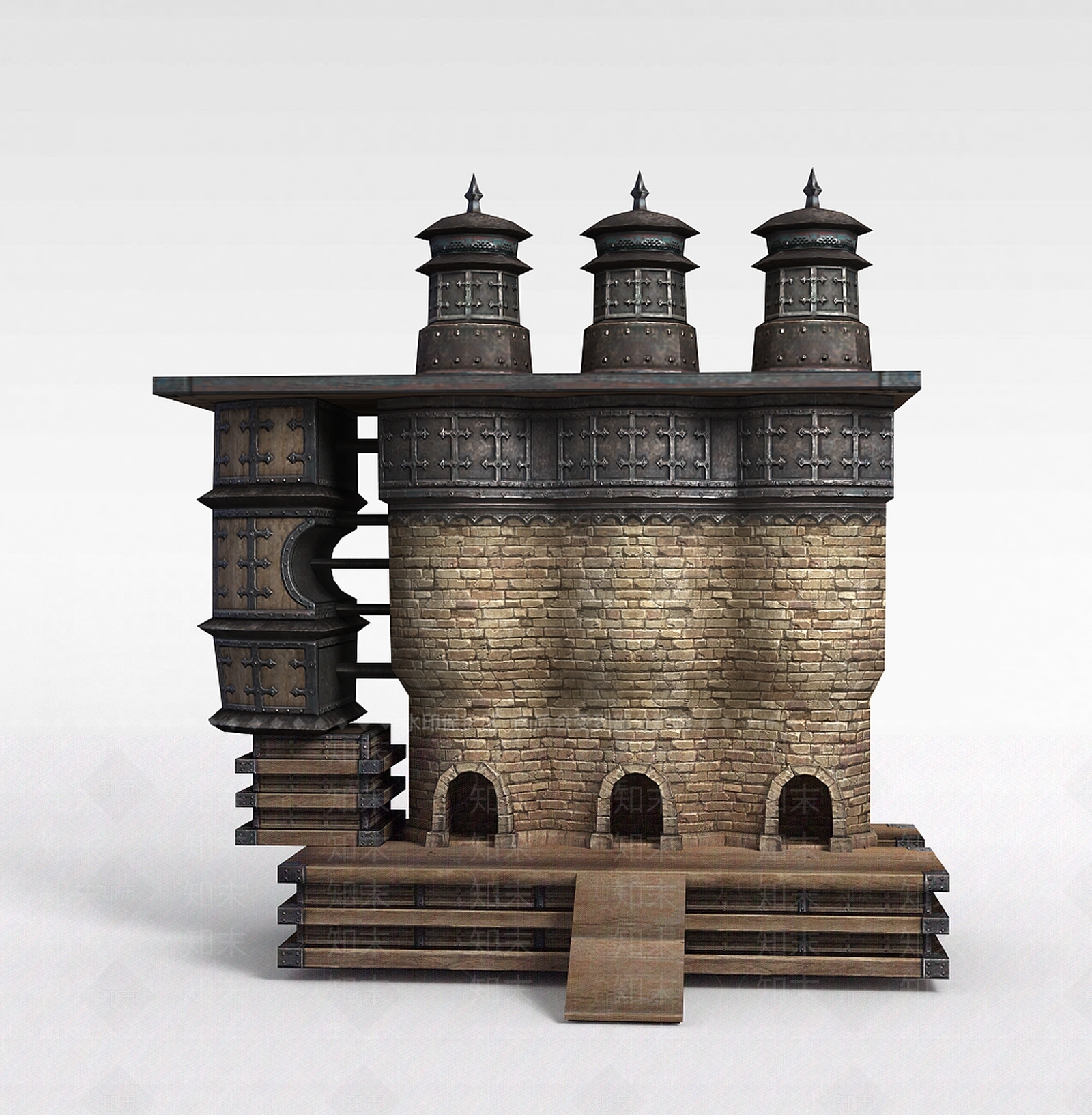 现代剑灵场景建筑3D模型下载【ID:1200034564】