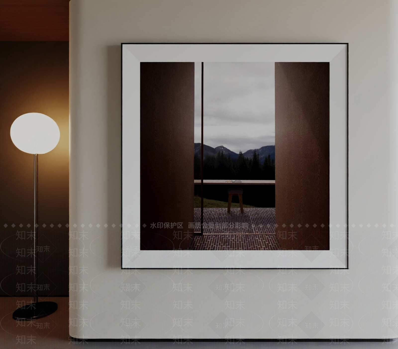 意式简约挂画SU模型下载【ID:1200034884】