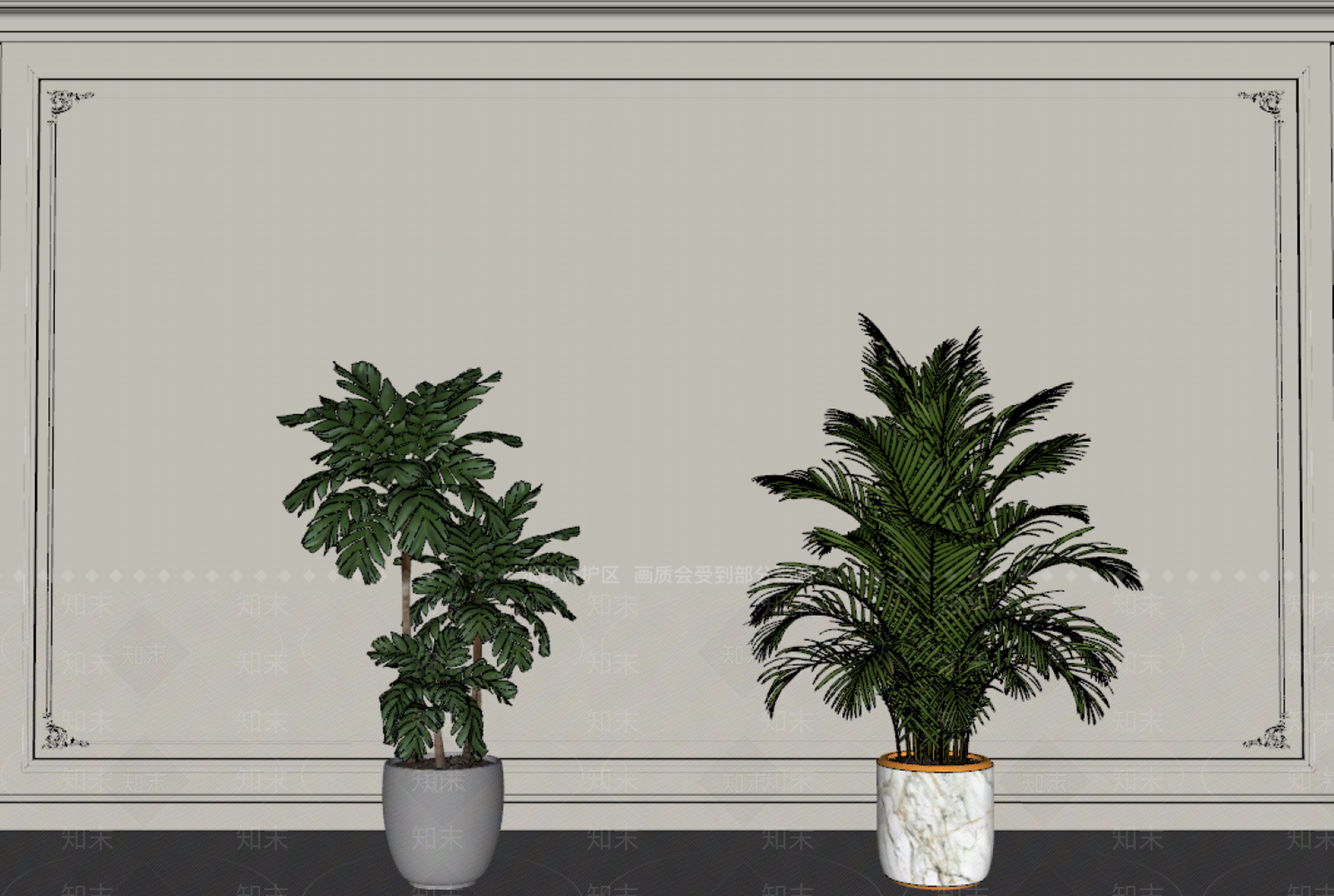 盆栽SU模型下载【ID:1200036397】