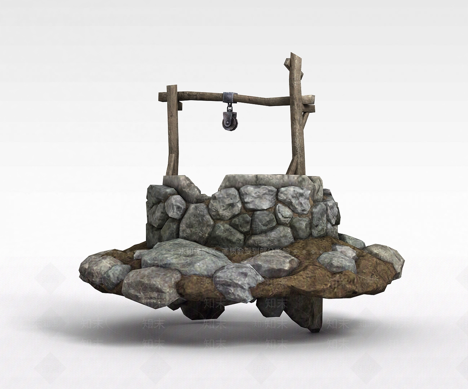 现代剑灵游戏场景古井3D模型下载【ID:1200034968】